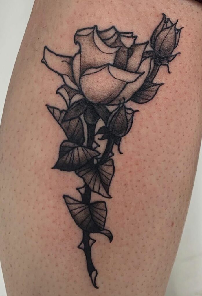 black_and_gray_rose_2