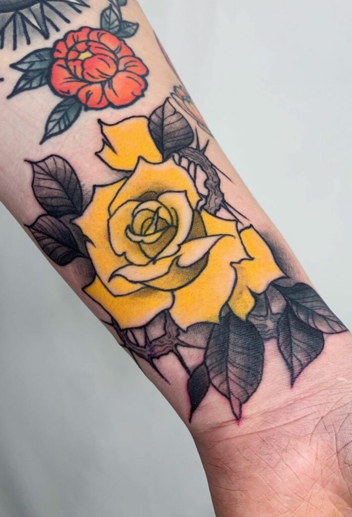 yellow rose